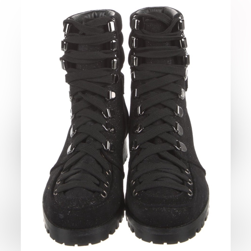 Christian Louboutin Suede Lace up Boots - Picture 5 of 7